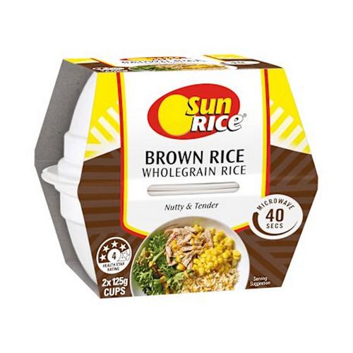 Sunrice Brown Rice Cups 125g