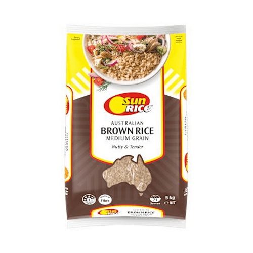Sunrice Medium Grain Brown Rice 5kg
