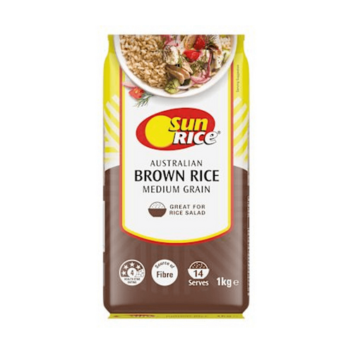 Sunrice Medium Grain Brown Rice 1kg