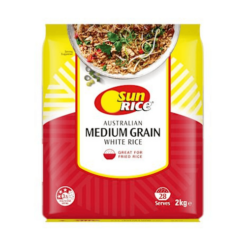 Sunrice Medium Grain White Rice 2kg