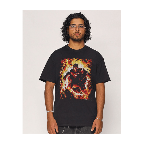 Superman Flaming T-Shirt
