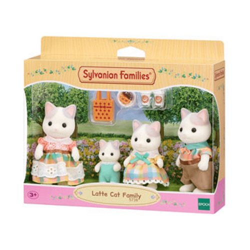 Sylvanian Families - Latte Cat Family