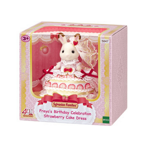 Sylvanian Families - Freya's Birthday - Strawberry Cake Dress