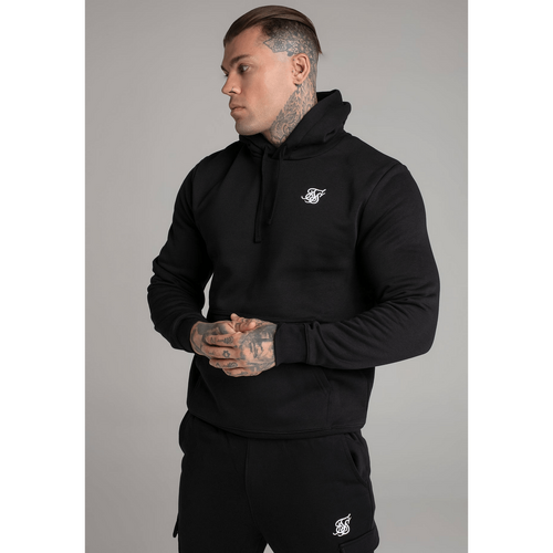 Black Essential Overhead Hoodie