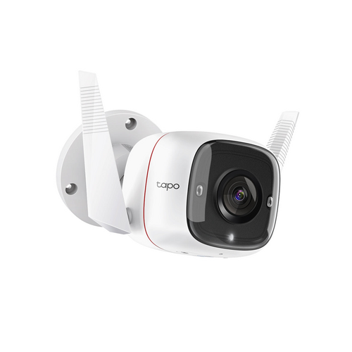 Outdoor Security Cam, 2K Crystal-Clear, Night Vision, Wired/Wireless, Tapo TC65