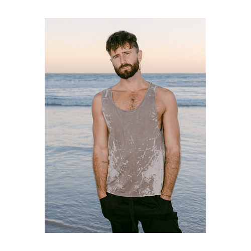 Textural Tank - Grey