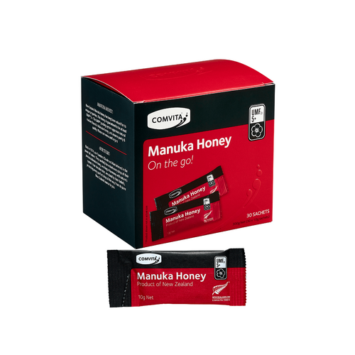 Comvita UMF 5+ Manuka Honey On-The-Go 10g *30 Sachets (Not For Sale In WA)