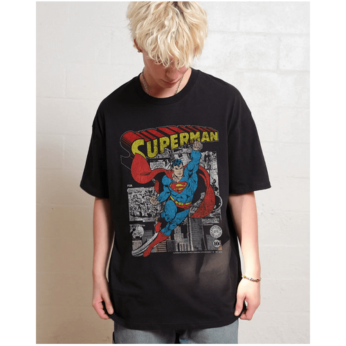 Threadheads Superman Comic Panel T-Shirt