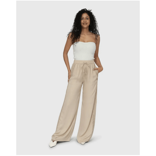 belle &amp; bloom Everywhere All At Once Wide Leg Pant - Latte