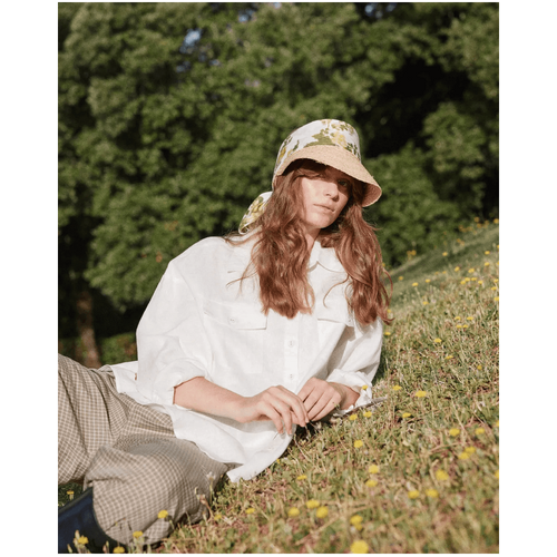 Amelius Byron Linen Overshirt - White