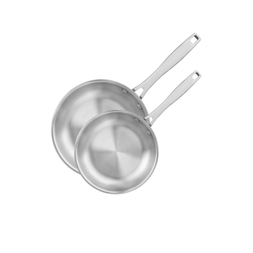 Tramontina Grano Collection 2pc Stainless Steel Frypan Set 26cm and 30cm