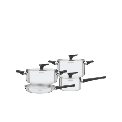 Tramontina Grano Collection 4pc Stainless Steel Cookware Set