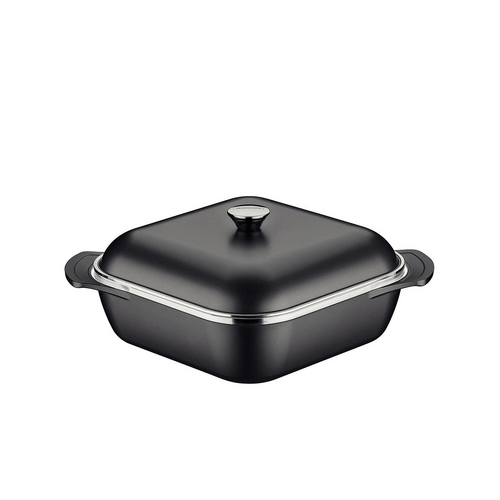 Tramontina Lyon Square Pot 28cm - 5.5l Black