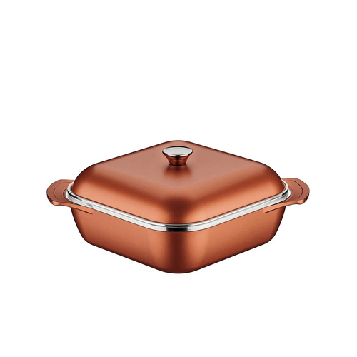 Tramontina Lyon Square Pot 28cm - 5.5l Gold