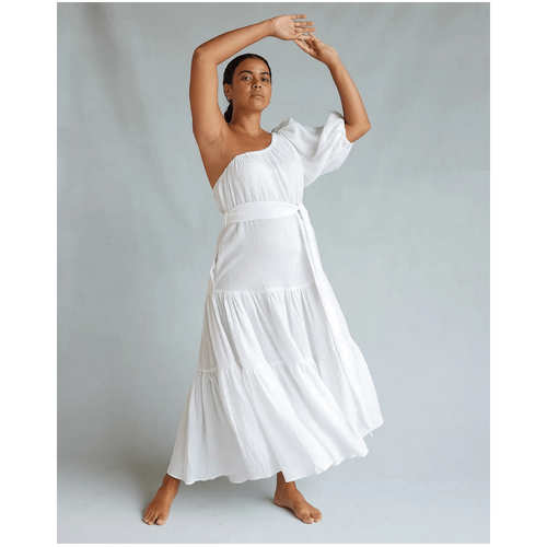 Amelius Saloma Linen O/S Dress - White