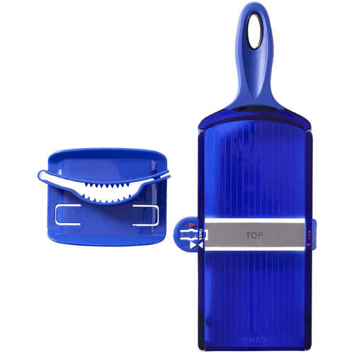 SVNA Dual Thickness Speed Slicer Blue &amp; Stainless Steel