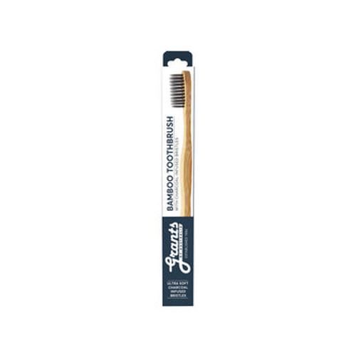 Adult Bamboo Toothbrush - Ultra Soft Charcoal