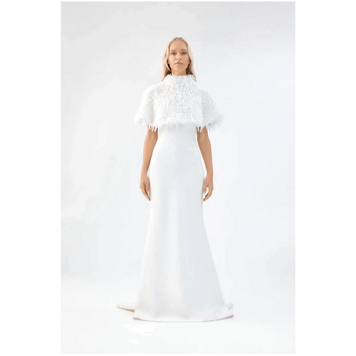 Unreal Fur AU White Wedding Capelet