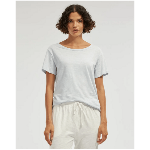 Amelius Kie Rounded Hem Tee - Ice Blue
