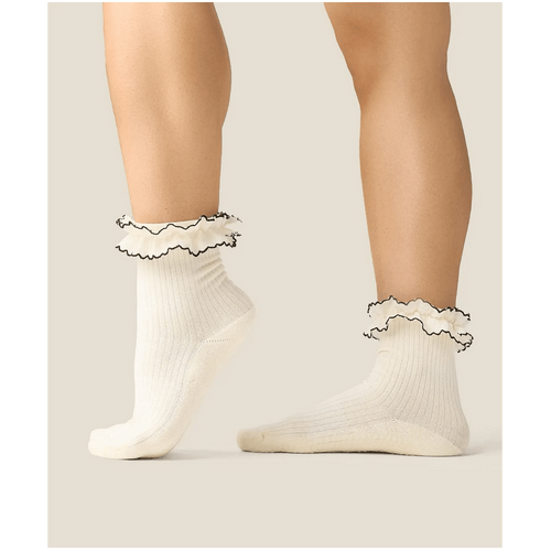 MoveActive Crew Grip Socks - Ruffle Fleur
