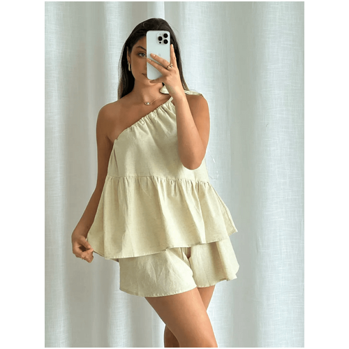 Peach &amp; Parla Sole Flutter Short - Natural