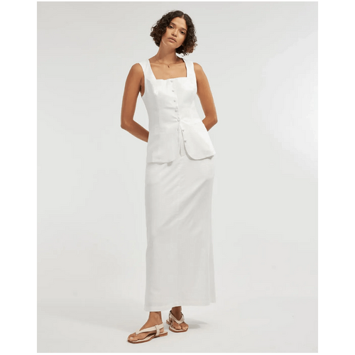 Amelius Lucie Buttoned Vest - White