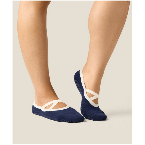 MoveActive Ballet Grip Socks - Cross Navy