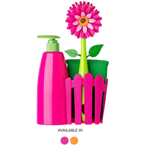 Vigar Flower Power 3pc Sink Caddy Set + Dispenser