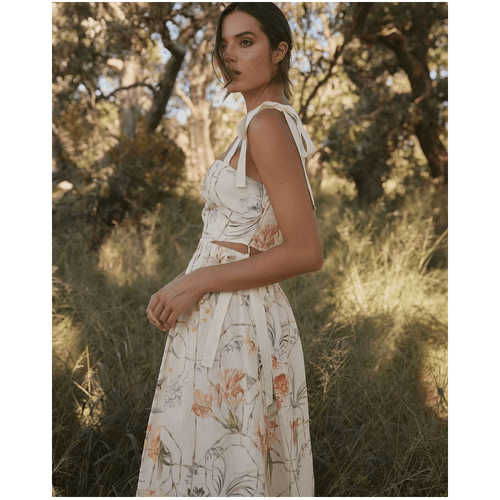 Amelius Orangerie Sleeveless Midi Dress