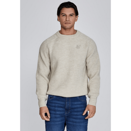 Ecru Knitted Sweater