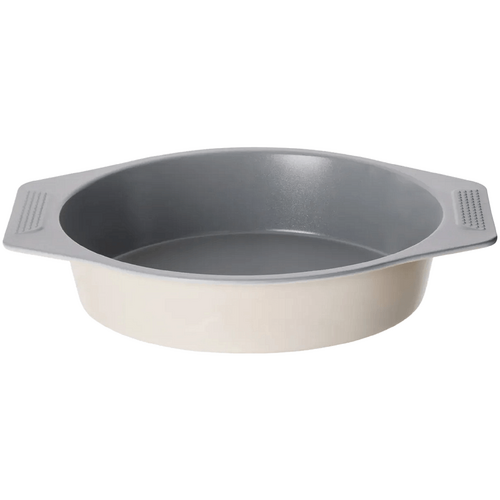 Davis &amp; Waddell Ceramic Non-Stick Round Baking Pan Cream