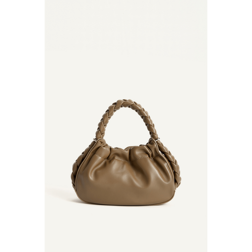 Plait Handle Bag with Detachable Adjustable Strap (WBG182)