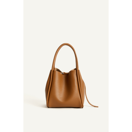 Multi-Way Pebbled Vegan Leather Bucket Bag with Detachable Internal Pouch (WBG188)