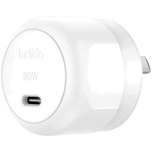 Belkin BoostCharge 30W Wall Charger With USB-C Output - White