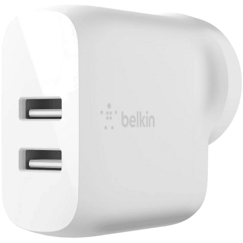 Belkin BOOSTCHARGE Dual USB-A Wall Charger 24W Universally compatible - White