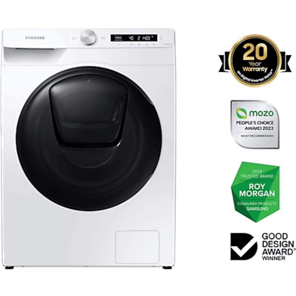9kg/6kg AddWash Smart Washer Dryer Combo - WD90T554DBW/SA