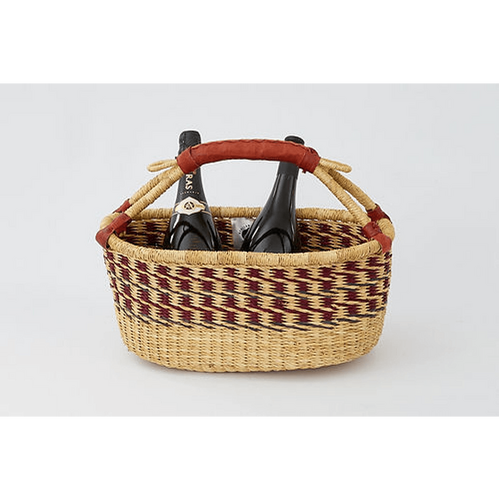 Wine carrier/ bread basket approx L40 W21cm