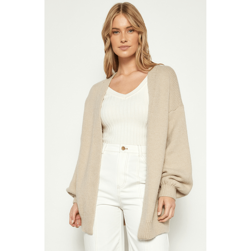 Oversized Bubble Sleeve Cardigan (WKN534)