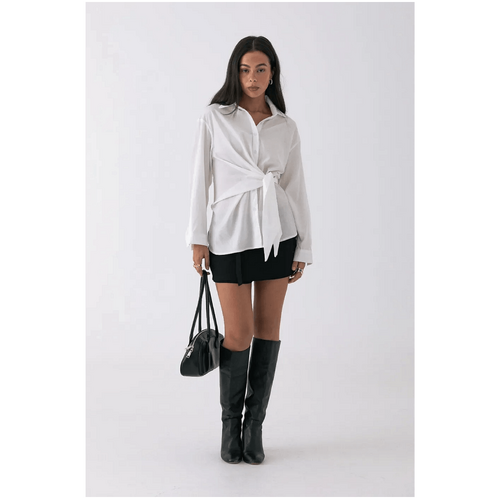 Style Addict Elise Wrap Shirt - White
