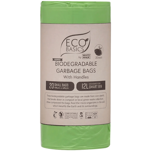 Eco Basics Eco Basics Biodegradable Garbage Bags, Small,12l, 20 Bags