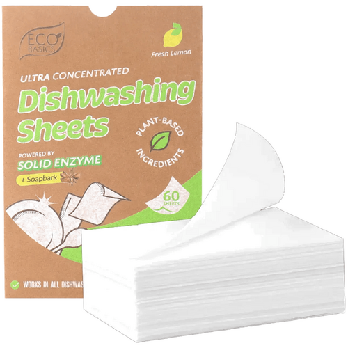 Eco Basics Eco Basics Dishwashing Sheets 60pack - Fresh Lemon