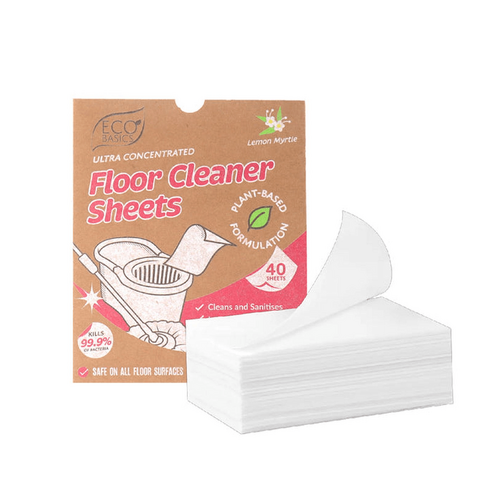 Eco Basics Floor Cleaner Sheets 40 pack - Lemon Myrtle