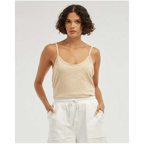 Amelius Lise Raw Hem Singlet - Hummus