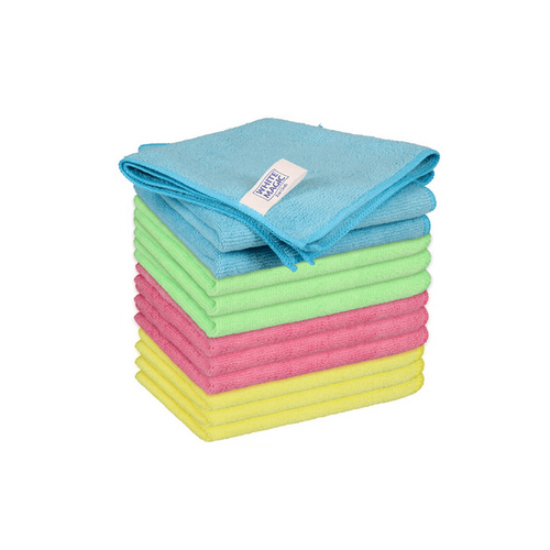 EcoCloth White Magic Eco Cloth Recycled General Purpose Microfibre Cleaning Cloth 12pack