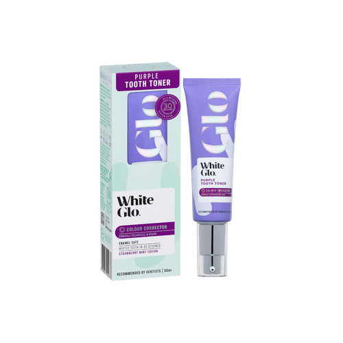 White Glo Purple Tooth Toner Colour Corrector 50ml