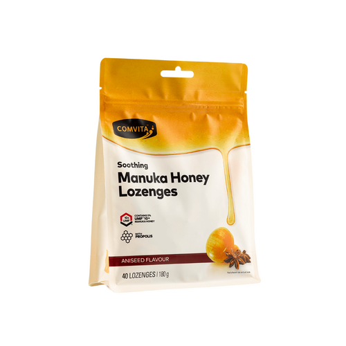 Comvita Manuka Honey Lozenges with Propolis Aniseed 40 Lozenges