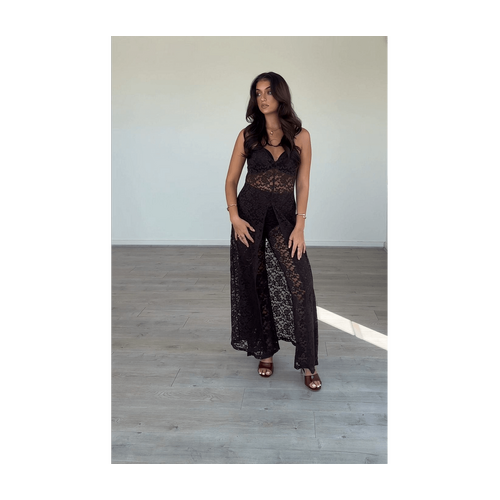 Coco Lace Long Line Split Cami