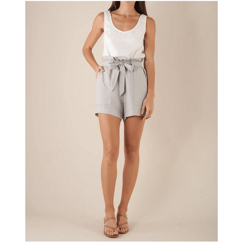 Amelius Sahara Linen Shorts - Grey