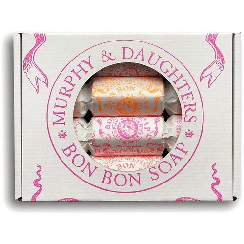 Murphy And Daughters Gift Set of Four Bon Bon Soaps - Four warm coloured wrappers