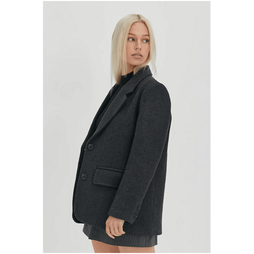 Style Addict Remi Blazer Coat - Dark Grey